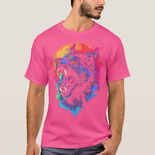 Hoofd Halloween Mythologie Wolf Shifter Lycan T-shirt