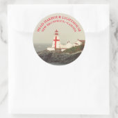Hoofd havenvuurtoren, NB Ronde trekkers Sticker (Tas)