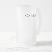 hoofd</head>html label bier mok (Voorkant rechts)