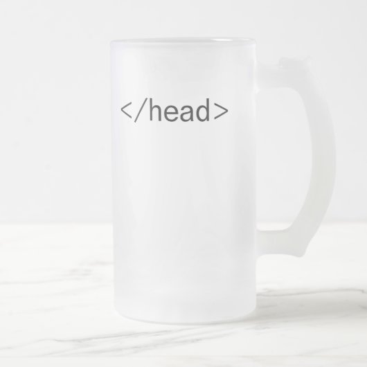 hoofd</head>html label bier mok (Rechts)