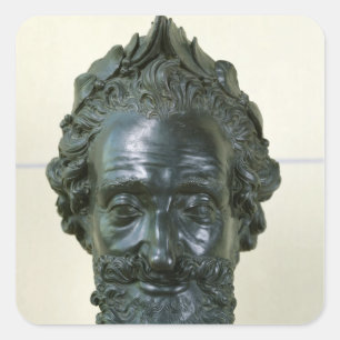 Hoofd Henri IV na 1599 Vierkante Sticker