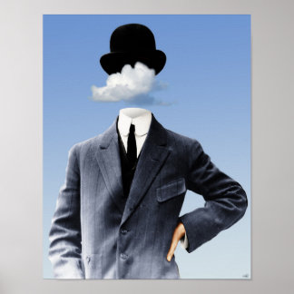 "Hoofd in de wolken" Poster