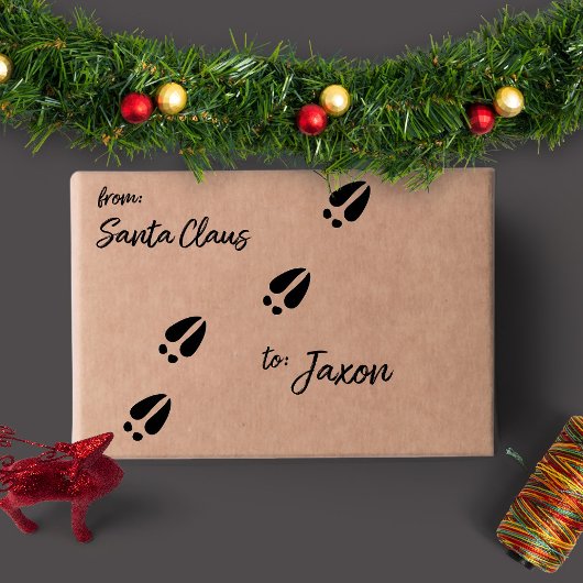 Hoofd kerstrendieren zelfinktende stempel