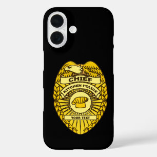 Hoofd Keukenpolitie-badge iPhone 16 Hoesje