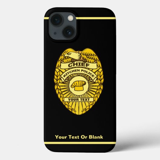 Hoofd Keukenpolitie-badge Case-Mate iPhone Case (Achterkant)