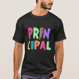 Hoofd kleurrijke bliksembolt voor schoolSta T-shirt