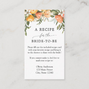 Hoofd-knijp Oranje-bridal-ontvangstverzoek Informatiekaartje