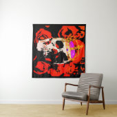 Hoofd Koning. Canvas, muurkunst, poster Wandkleed (In Situ (horizontaal))