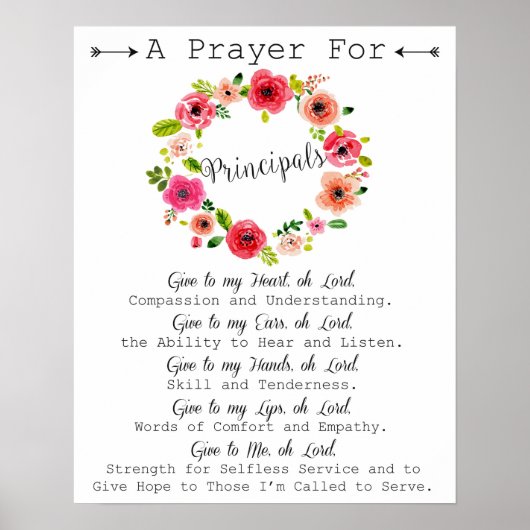 Hoofd Kunst Prayer Poster (Voorkant)