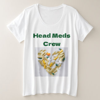 Hoofd Meds Crew Grote Maat T-shirt