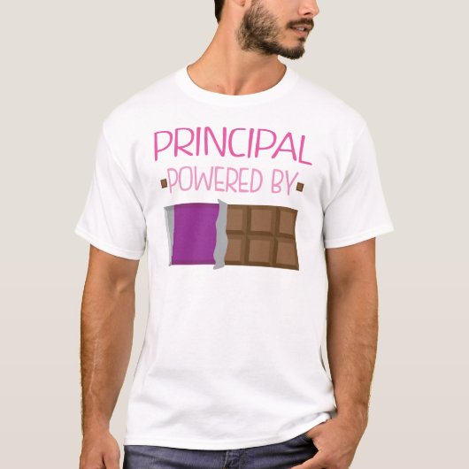 Hoofd met chocolade t-shirt (Voorkant)