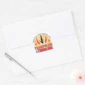 Hoofd over hakken Trampoline & Tumbling Vierkante Sticker (Envelop)