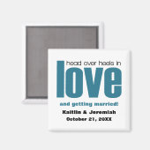 Hoofd over Heels sparen de Magneet van de Datum, B (Voorkant / Achterkant)