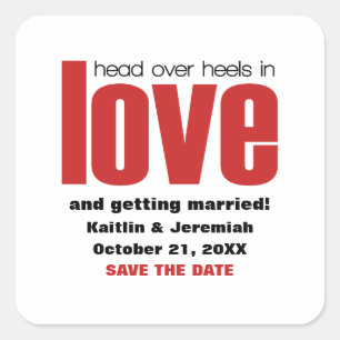 Hoofd over Heels sparen de Stickers van de Datum,