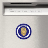 Hoofd politie Badge Shield Custom Magneet (Insitu (Vaatwasser))