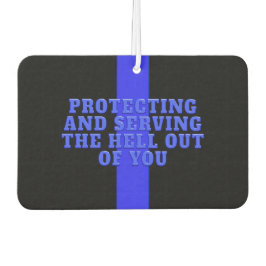 Hoofd politie Thin Blue Line Luchtverfrisser