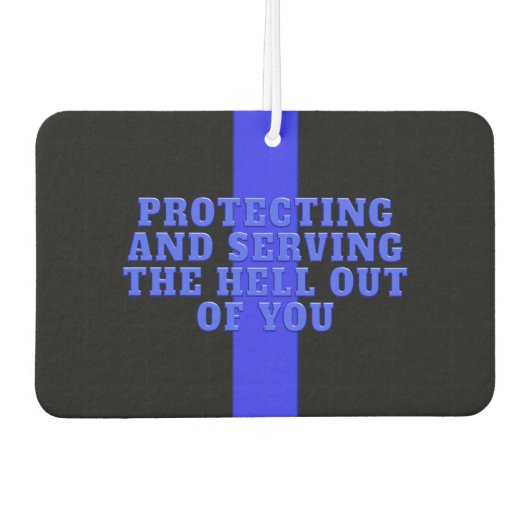 Hoofd politie Thin Blue Line Luchtverfrisser (Voorkant)