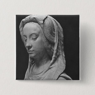Hoofd Prudence Vierkante Button 5,1 Cm