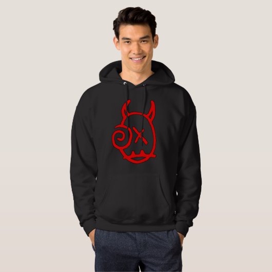 Hoofd rode logo sweatshirt (Voorkant volledig)