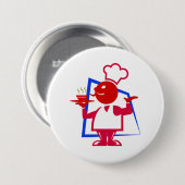 Hoofd Ronde Button 7,6 Cm (Voorkant /achterkant)