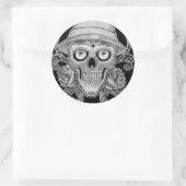 hoofd ronde sticker (Tas)