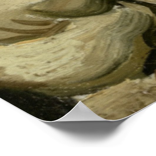 Hoofd Skelet met Sigarette van Van Gogh Poster (Hoek)