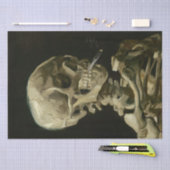 Hoofd Skelet met Sigarette van Van Gogh Tissuepapier (Craft)