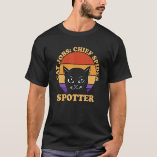 Hoofd Spin Spotter  Kat  Humor Kitten Kat Moeder 4 T-shirt