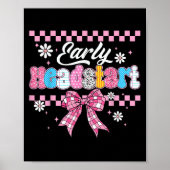 Hoofd Start Leraar Terug naar School Vroege Leren  Poster (Voorkant)