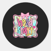 Hoofd Start Team Homeschool Teacher Headstart Teru Ronde Sticker (Voorkant)
