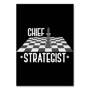 Hoofd strateeg Chess Ik win altijd dit spel Kaart