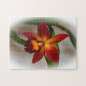 Hoofd Sweet Orange Orchidee Puzzel (Horizontaal)