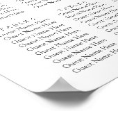 Hoofd Tafeltje Eucalyptus Greenery Wedding Seating Poster (Hoek)