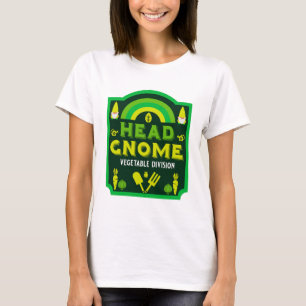 Hoofd Tuin Gnome Plantaardige Tuin T-shirt
