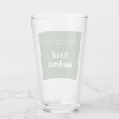 Hoofd tuinman glas gepersonaliseerde aangepaste tu (Achterkant)