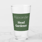 Hoofd tuinman glas gepersonaliseerde aangepaste tu (Voorkant)