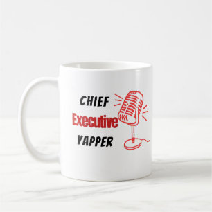 Hoofd Uitvoerend Yapper – Grappig Praat Humor Koffiemok