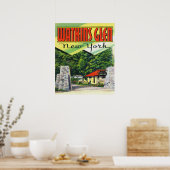 Hoofd Uitzicht van de Ingang naar het Watkins Glen Poster (Keuken)