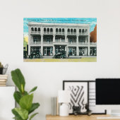 Hoofd Uitzicht van het Tremont HotelRed Bluff, CA Poster (Thuiskantoor)