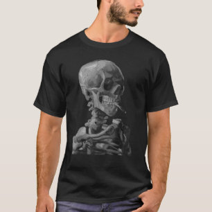 hoofd van A Skeleton Van Gogh Skull-Van Gogh T-shirt