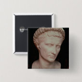 Hoofd van Caesar Augustus Vierkante Button 5,1 Cm (Voorkant /achterkant)