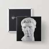 Hoofd van Caesar Augustus Vierkante Button 5,1 Cm (Voorkant /achterkant)