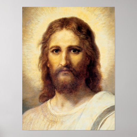 Hoofd van Christus door Heinrich Hofmann Poster (Voorkant)