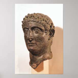 Hoofd van Constantine de Grote Poster