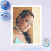 Hoofd van de Actor/Model met hervatten bevestigd Flyer (Enkel)