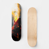 Hoofd van de agressieve wolf skateboard (Voorkant)