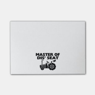 Hoofd van de bestuurderszitplaats post-it® notes