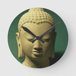 Hoofd van de Boeddha, Sarnath (zandsteen) Ronde Klok