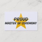 Hoofd van de ceremonie visitekaartje (Achterkant)