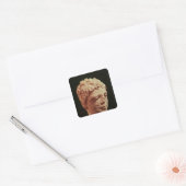 Hoofd van de Diviniteit Vierkante Sticker (Envelop)